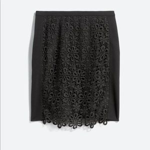 Black below knee skirt for dinner, office, or special event.